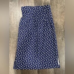 Trashy Diva Navy and White Polka Dot Pencil Skirt